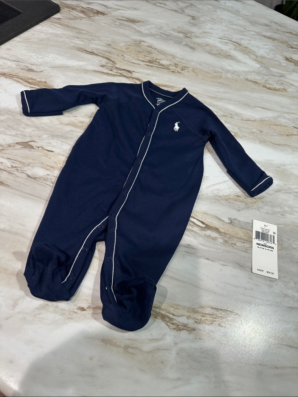 Ralph Lauren newborn
Cotton Footed Coverall